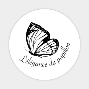 The elegance of the butterfly - L'élégance du papillon Magnet